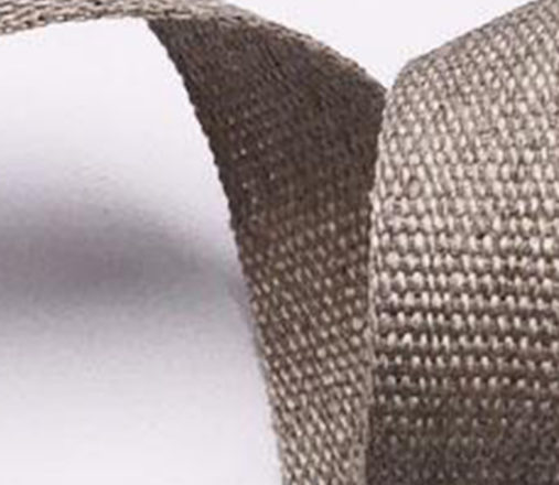 Ruban en lin beige, vue bandeau
