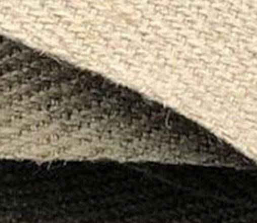 Sangle en lin à motif chevron, vue bandeau