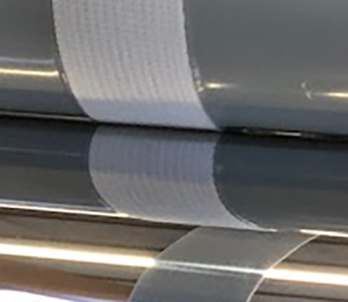 Bndeau enduction silicone sur textile